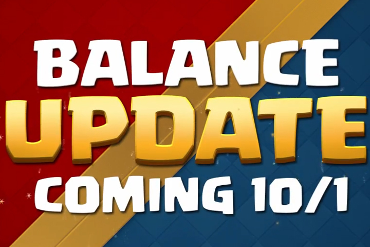 Clash Royale : Maj et équilibrage du 1 octobre